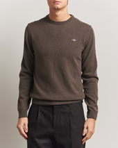 Gant Superfine Lambswool Crew Neck Seawood Melange
