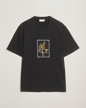 Nn07 Pedro Mercerized Flower T-shirt Black