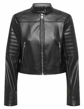 Onlsaramy Faux Leath Moto Jacket Cc Otw Nahkatakki Black Only