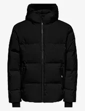 Onsmarshall Life Down Jacket Otw Vuorillinen Takki Topattu Takki Black Only & Sons