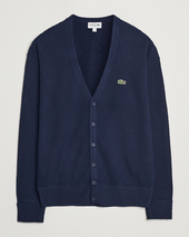 Lacoste Carded Wool Cardigan Navy