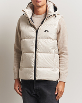 J.lindeberg Daryl Down Hooded Vest Moonbeam