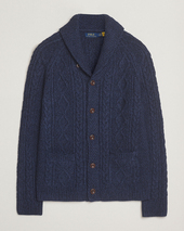 Polo Ralph Lauren Cotton Shawl Cardigan Navy Heather