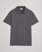 Filippa K Soft Lycra Polo T-shirt Anthracite Melange