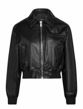 Vintage Leather-effect Jacket Nahkatakki Black Mango
