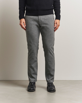 Nn07 Theo Brushed Cotton Trousers Dark Grey