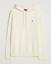 Morris Hertford Lambswool Hoodie Off White