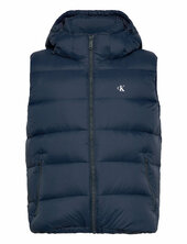 Svls Nylon Zip Off Hood Down Puf Liivi Navy Calvin Klein Jeans
