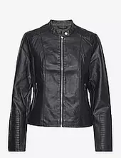 Viblue Coated Jacket - Noos Nahkatakki Black Vila