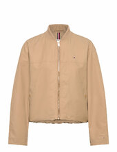 Cotton Nylon Reg Bomber Bombertakki Beige Tommy Hilfiger