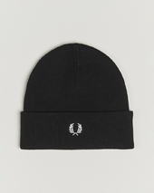 Fred Perry Merino Wool Beanie Black