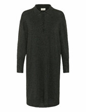 Kalizza Polo Knit Dress Polvipituinen Mekko Grey Kaffe