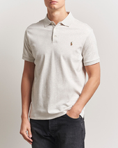 Polo Ralph Lauren Custom Slim Fit Cotton Polo State Heather