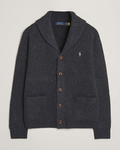 Polo Ralph Lauren Wool/cashmere Shawl Collar Cardigan Granite Heather