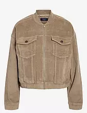 Nmcord Jade L/s Bomber Corduroy Jacket Bombertakki Beige Noisy May