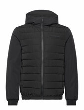 Technical Mix Media Jacket Vuorillinen Takki Topattu Takki Black Calvin Klein